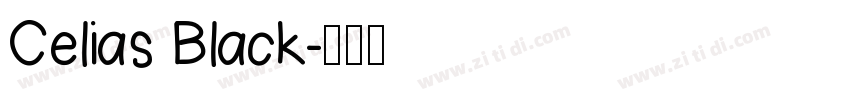 Celias Black字体转换